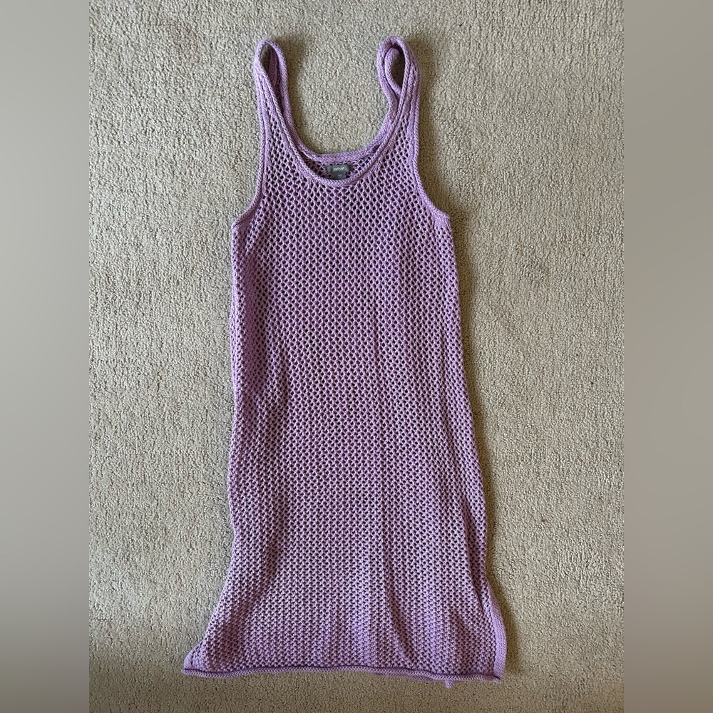 Aerie lavender swim coverup knit dress summer festival XXS